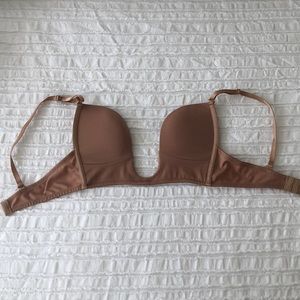 Deep Scoop Neck Plunge Bra 34D